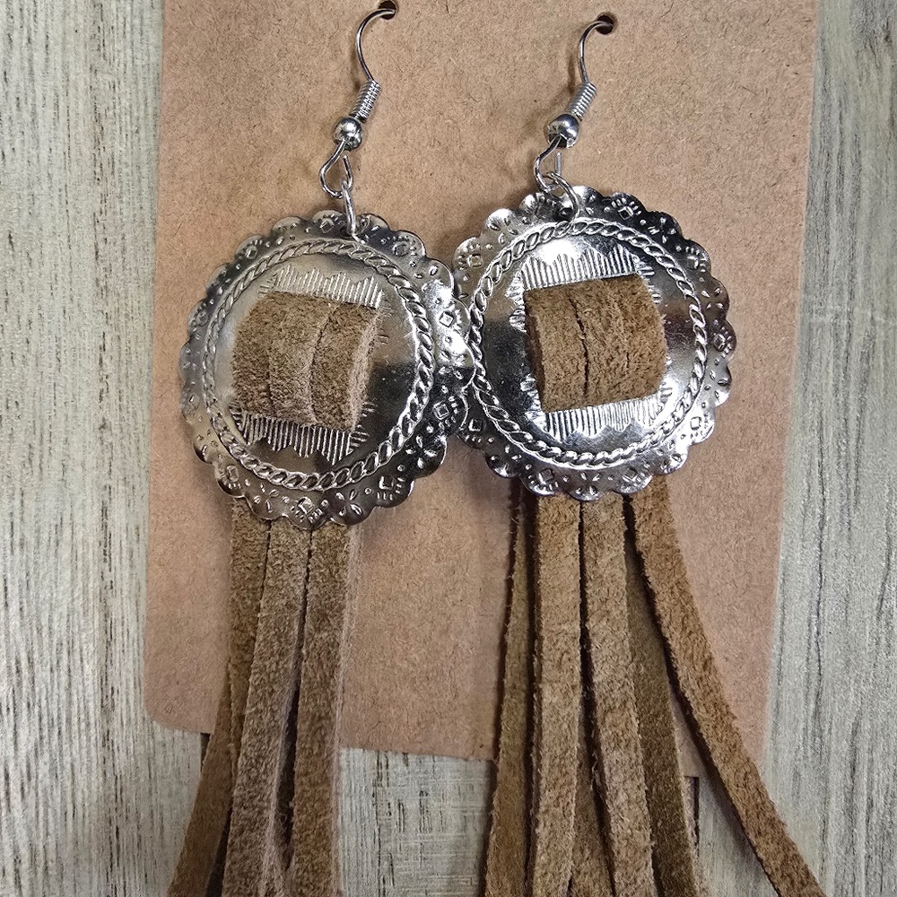 Concho Western Earrings